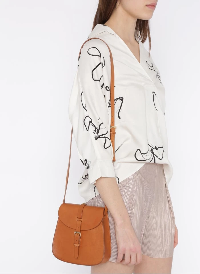 LE SAB - Mini Besace à Boucle En Cuir | Marron 4 LE SAB - Mini Besace à Boucle En Cuir | Marron – Image 2