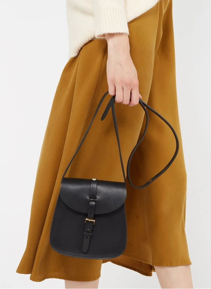 LE SAB - Mini Besace à Boucle En Cuir | Noir 4 LE SAB - Mini Besace à Boucle En Cuir | Noir – Image 2