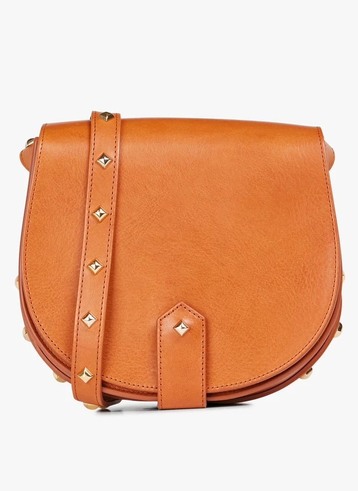 LE MAMOUR CLOUS - Besace à Studs En Cuir | Marron 3 LE MAMOUR CLOUS - Besace à Studs En Cuir | Marron