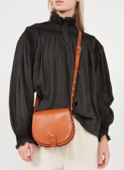 LE MAMOUR CLOUS - Besace à Studs En Cuir | Marron 9 LE MAMOUR CLOUS - Besace à Studs En Cuir | Marron -Soeur 2740975