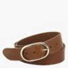 LA PANAME CEINT42MM A PLAT BCLE DBL - Ceinture à Boucle En Cuir | Marron -Soeur 3127803