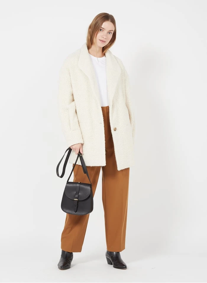 LE SAB MEDIUM - Sac Bandoulière En Cuir | Noir 7 LE SAB MEDIUM - Sac Bandoulière En Cuir | Noir – Image 5