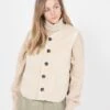 Soeur FUSIL - Gilet Sans Manches Aspect Mouton | Beige 1 Soeur FUSIL - Gilet Sans Manches Aspect Mouton | Beige -Soeur 3344429