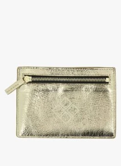 PARIS-BELEM - Porte-monnaie En Cuir Métallisé | Doré