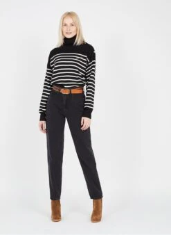 LA ELLOS - Ceinture à Clous En Cuir | Multicolore -Soeur 3773248