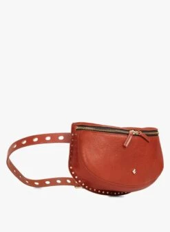 LA LILI - POCH CEINT AJUST CLOUS - Banane En Cuir | Multicolore -Soeur 3775606