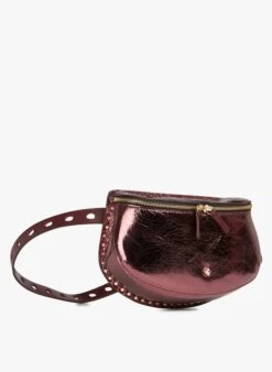 LA LILI - Banane En Cuir Métallisé | Rouge 8 LA LILI - Banane En Cuir Métallisé | Rouge -Soeur 3775610