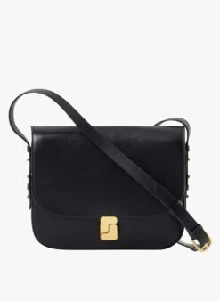 Soeur BELLISSIMA MAXI - Sac Bandoulière En Cuir Glacé | Noir