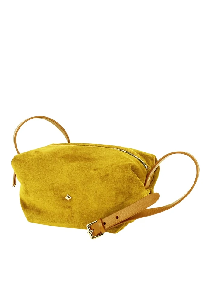 LE MINI SOHNA - Sac Bandoulière En Croute De Cuir | Jaune 5 LE MINI SOHNA - Sac Bandoulière En Croute De Cuir | Jaune – Image 3