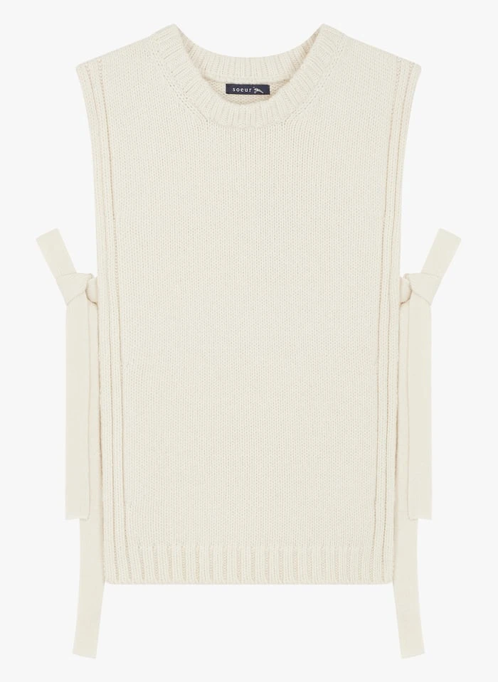 Soeur UZEL - Plastron En Laine | Beige 5 Soeur UZEL - Plastron En Laine | Beige – Image 3