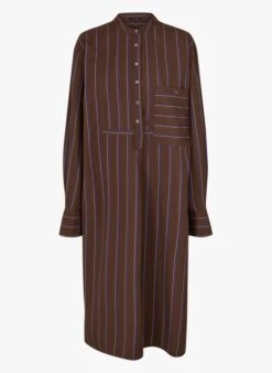 Soeur PIA - Robe Longue En Popeline De Coton Rayé | Multicolore -Soeur 3984874