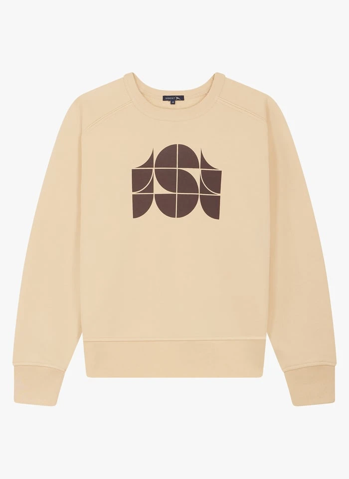 Soeur THIBAULT - Sweat Col Rond En Coton | Beige 5 Soeur THIBAULT - Sweat Col Rond En Coton | Beige – Image 3