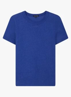 Soeur CYRIL - Tee-shirt Col Rond En Coton Mélangé | Bleu -Soeur 3984906