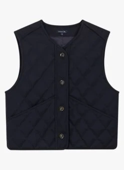 Soeur ULLA - Gilet En Gabardine De Laine | Bleu -Soeur 3984972