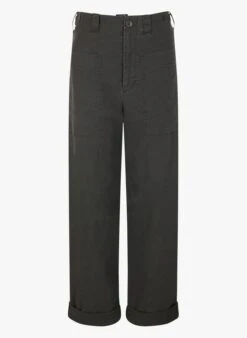 Soeur THABOR - Pantalon Large En Coton Lavé | Gris -Soeur 3985041