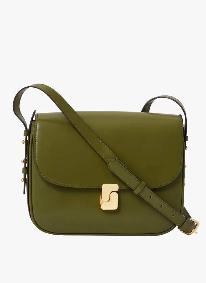 Soeur BELLISSIMA MAXI - Sac Bandoulière En Cuir Glacé | Vert 3 Soeur BELLISSIMA MAXI - Sac Bandoulière En Cuir Glacé | Vert