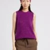 Soeur NAMASTE - Pull Sans Manches En Maille | Violet