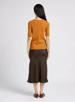 Soeur FEVER - Jupe Midi Fluide En Satin | Gris -Soeur 4009738 1