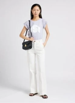 Soeur VALENTINA - Tee-shirt Col Rond En Coton | Gris -Soeur 4009743