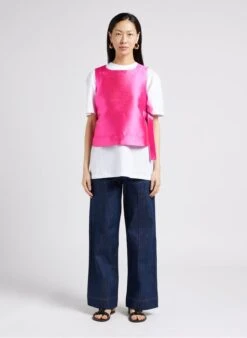 Soeur TISHKA - Top Sans Manches En Satin | Rose -Soeur 4009778