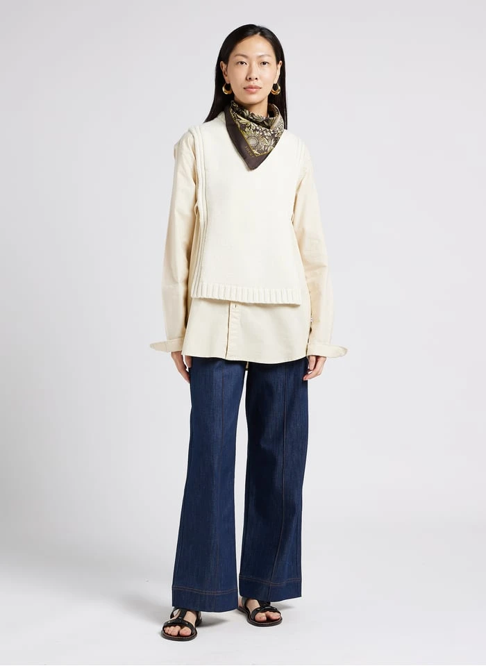 Soeur UZEL - Plastron En Laine | Beige 7 Soeur UZEL - Plastron En Laine | Beige – Image 5