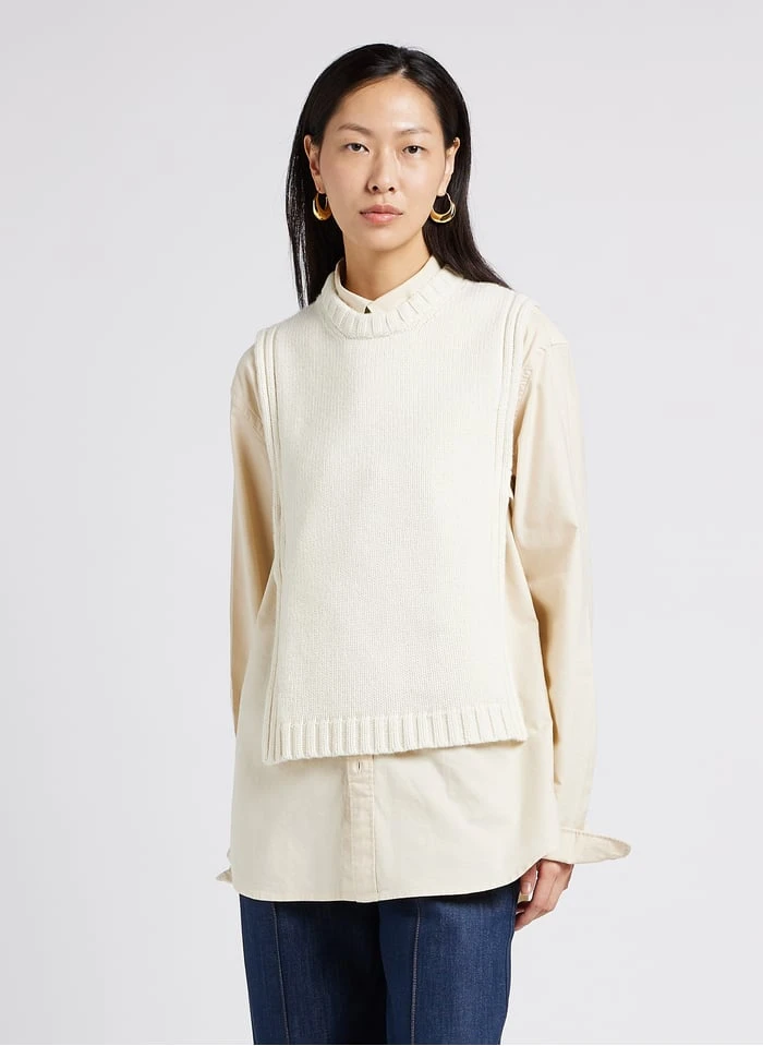 Soeur UZEL - Plastron En Laine | Beige 6 Soeur UZEL - Plastron En Laine | Beige – Image 4