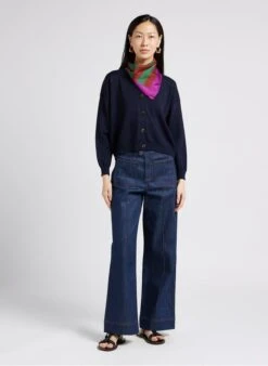 Soeur IDEM - Gilet Boutonné En Laine | Bleu -Soeur 4009795