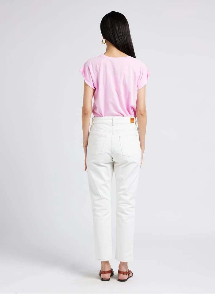 Soeur BARNEY - Jean Droit En Coton | Blanc 8 Soeur BARNEY - Jean Droit En Coton | Blanc – Image 6