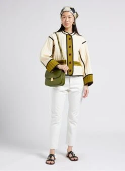 Soeur PATCHOULI - Veste Col Rond En Coton | Beige -Soeur 4009822 1