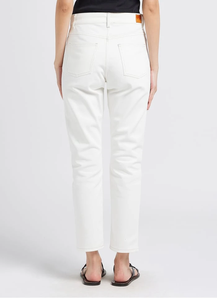 Soeur BARNEY - Jean Droit En Coton | Blanc 4 Soeur BARNEY - Jean Droit En Coton | Blanc – Image 2