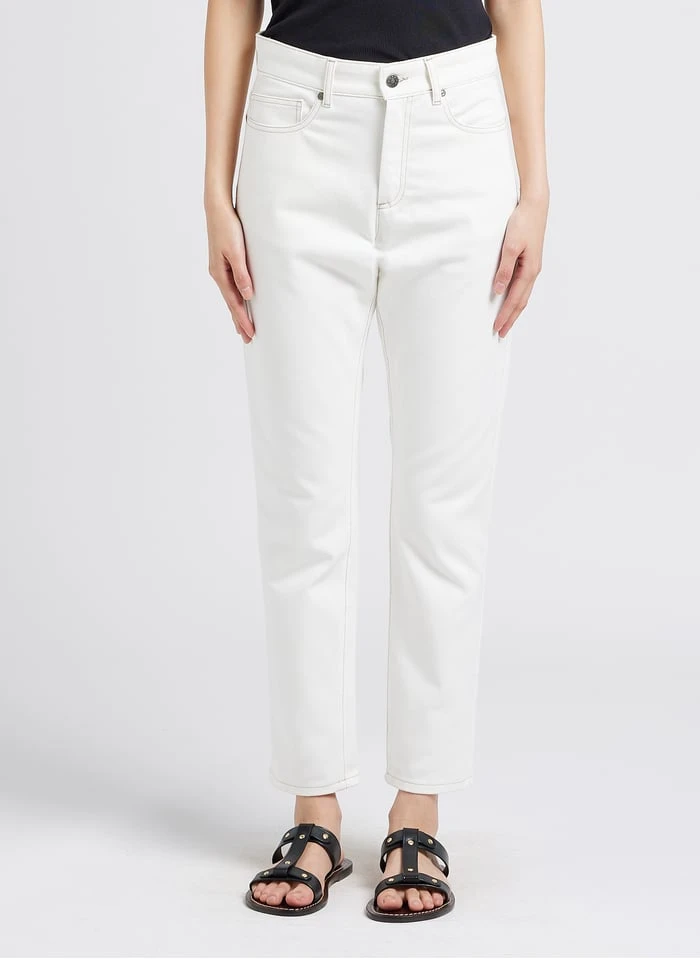 Soeur BARNEY - Jean Droit En Coton | Blanc 3 Soeur BARNEY - Jean Droit En Coton | Blanc