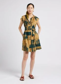 Soeur TELLA - Robe Courte En Popeline De Coton Imprimé | Multicolore