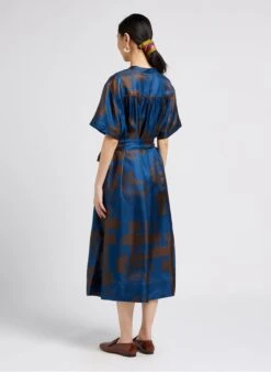 Soeur THAILAND - Robe Midi En Soie Imprimée | Multicolore -Soeur 4009859