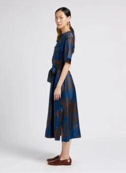 Soeur THAILAND - Robe Midi En Soie Imprimée | Multicolore -Soeur 4009861