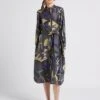 Soeur LAUREN - Robe Midi En Soie Imprimée | Gris 1 Soeur LAUREN - Robe Midi En Soie Imprimée | Gris -Soeur 4009869