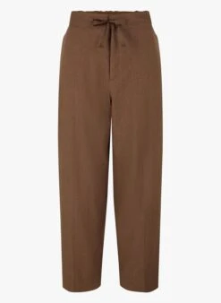 Soeur SARAJEVO - Pantalon Droit Chiné En Lin | Marron -Soeur 4018310