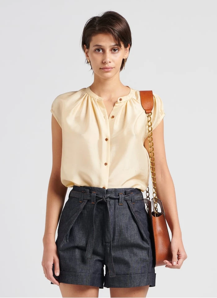 Soeur VOISINE - Chemise Ample En Soie | Beige 6 Soeur VOISINE - Chemise Ample En Soie | Beige – Image 4