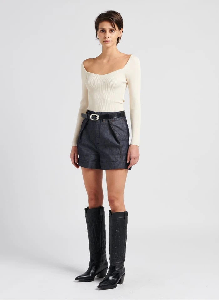 Soeur UOMO - Short Large En Coton Denim | Jean Brut 10 Soeur UOMO - Short Large En Coton Denim | Jean Brut – Image 8