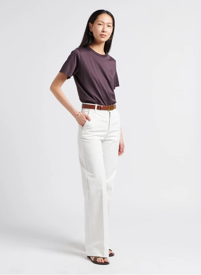 Soeur BASIC - Tee Shirt à Col Rond En Coton | Gris 6 Soeur BASIC - Tee Shirt à Col Rond En Coton | Gris – Image 4