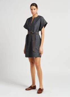 Soeur TAHARA - Robe Courte En Chambray | Jean Brut -Soeur 4043821