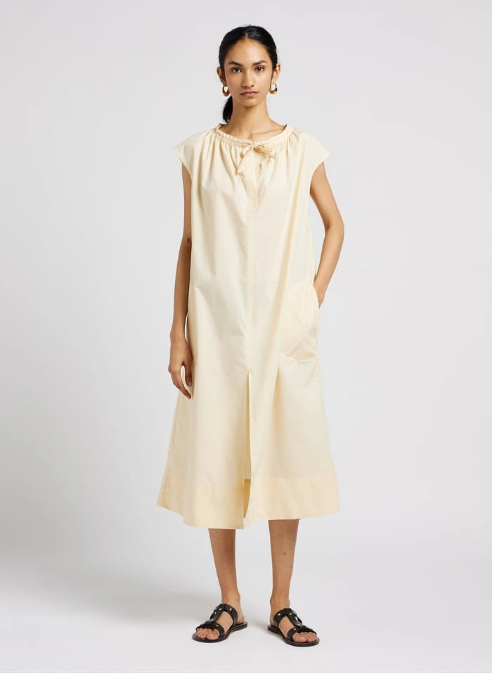 Soeur TAMARIS - Robe Midi En Popeline De Coton | Beige 6 Soeur TAMARIS - Robe Midi En Popeline De Coton | Beige – Image 5