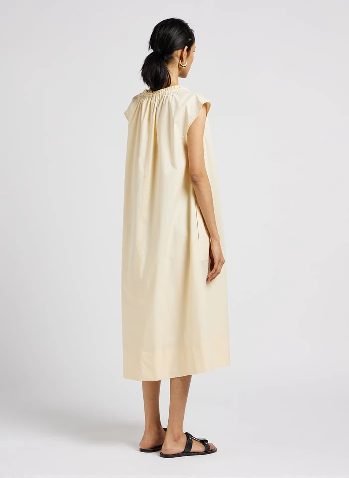 Soeur TAMARIS - Robe Midi En Popeline De Coton | Beige 3 Soeur TAMARIS - Robe Midi En Popeline De Coton | Beige – Image 2