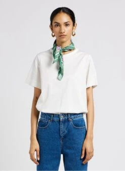 Soeur BASIC - Tee Shirt à Col Rond En Coton | Blanc