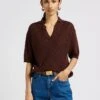 Soeur TILOUP - Pull Torsadé En Lin Et Coton | Marron -Soeur 4044061