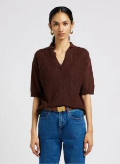 Soeur TILOUP - Pull Torsadé En Lin Et Coton | Marron 11 Soeur TILOUP - Pull Torsadé En Lin Et Coton | Marron -Soeur 4044062