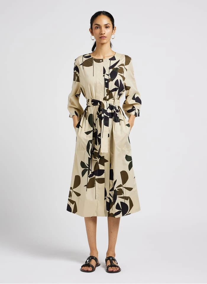 Soeur URUGUAY - Robe Longue En Popeline De Coton Imprimé | Multicolore 5 Soeur URUGUAY - Robe Longue En Popeline De Coton Imprimé | Multicolore – Image 3