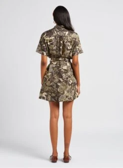 Soeur MAUD - Robe Courte Col Classique Imprimée En Soie | Multicolore -Soeur 4047377