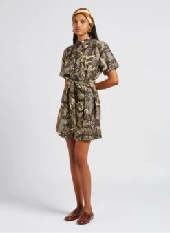 Soeur MAUD - Robe Courte Col Classique Imprimée En Soie | Multicolore -Soeur 4047378