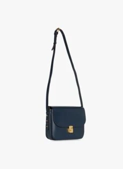 Soeur BELLISSIMA MAXI - Sac Bandoulière En Cuir Glacé | Bleu -Soeur 4047839