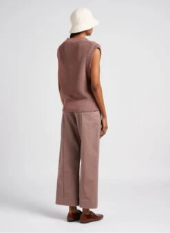 Soeur PAX - Pull Col V En Coton | Marron -Soeur 4052094 1